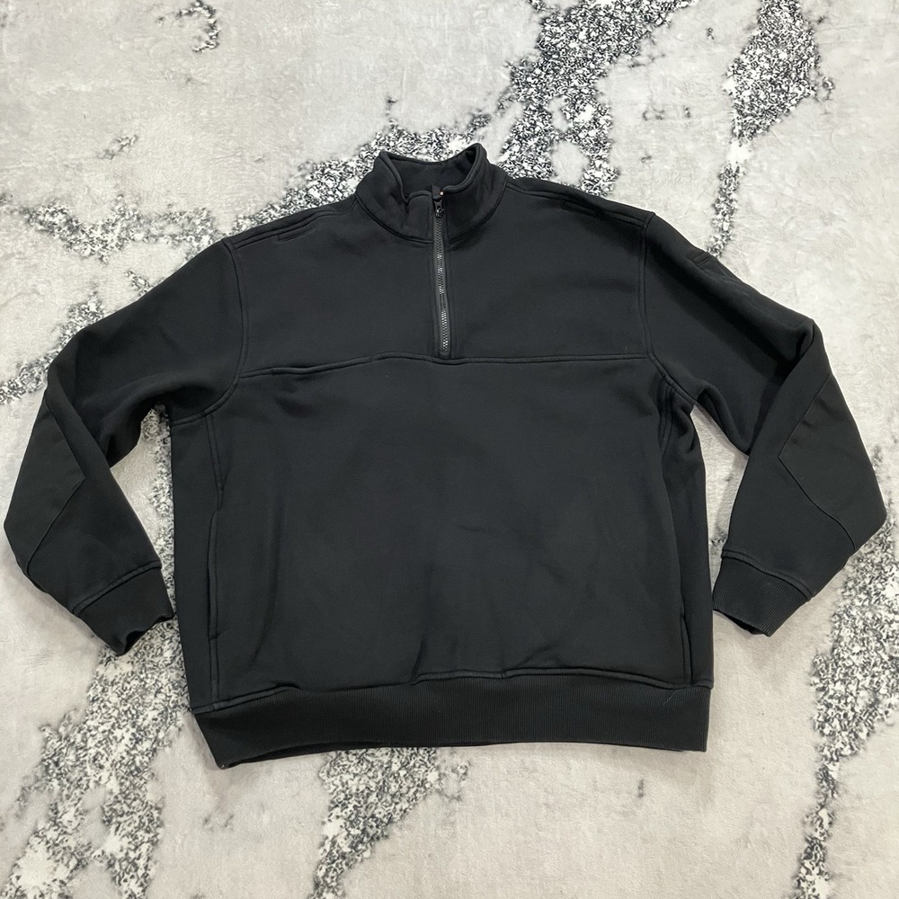 5.11 Tactical Series Quarter Zip Pullover Sweatshirt Black Mens XL Performance